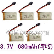 lead Honor LH-X4 X4C Parts -29 Upgrade 3.7v 680mah battery-Fly more time,more power(5pcs) For Lead Honor LH-X4 Quadcopter parts rc drone parts